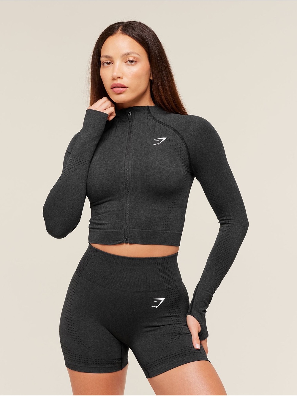 Gymshark VITAL SEAMLESS MIDI ZIP 2.0 PULLOVER